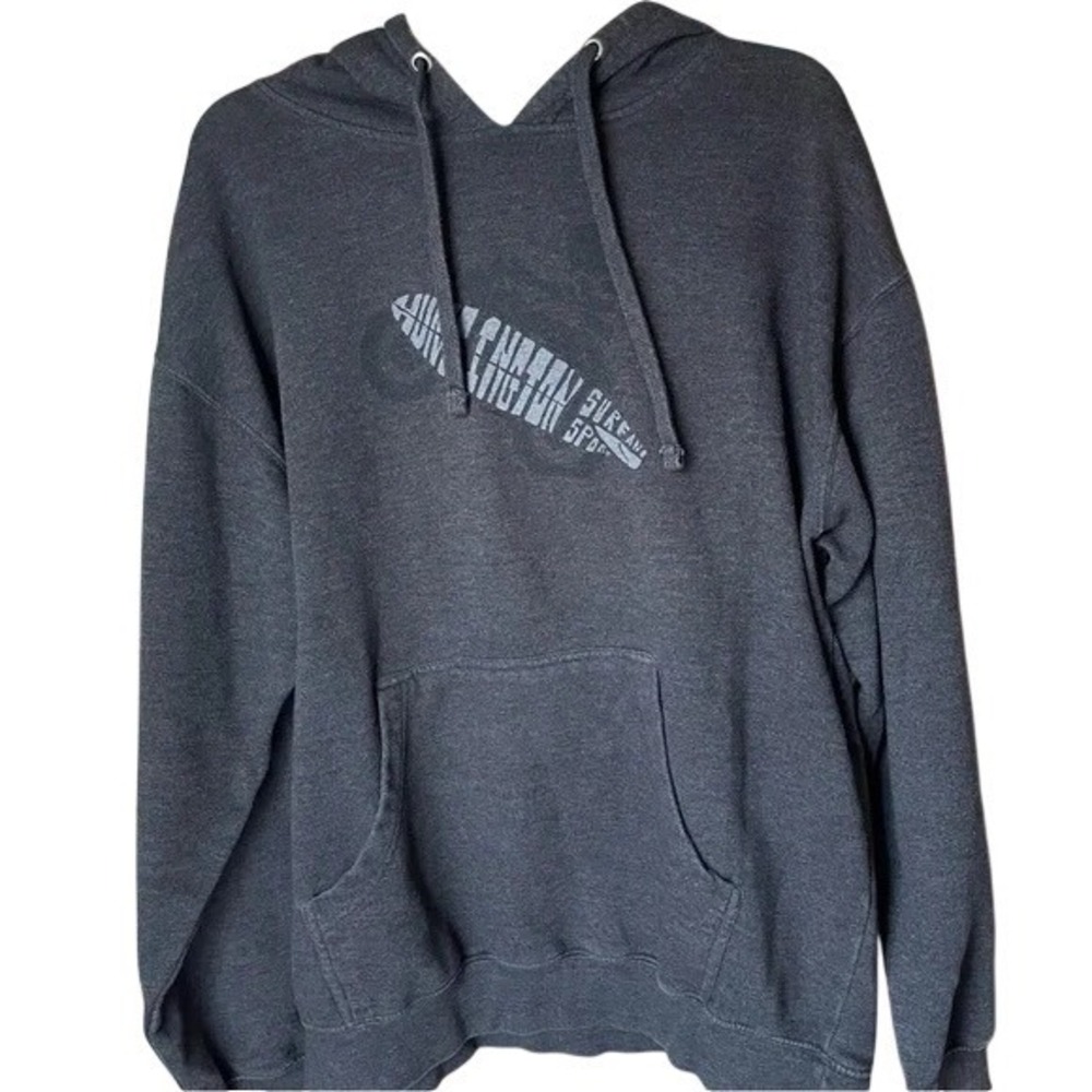 Huntington Surf and Sport Dark Gray Hoodie, L‎